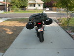 The old Zen rails with some custom spacers made a good impromptu luggage system.