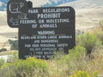 do not feed or molest the animals